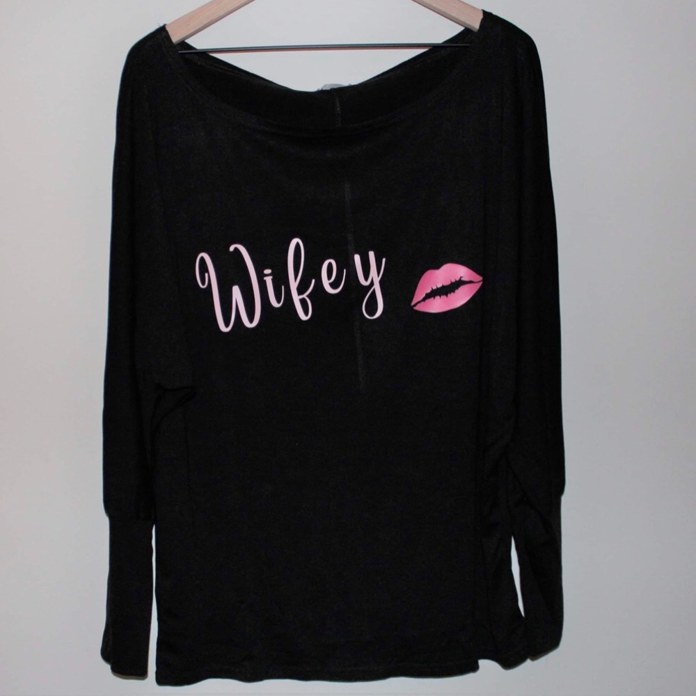 Wifey Off the Shoulder Top - Brand New - XL